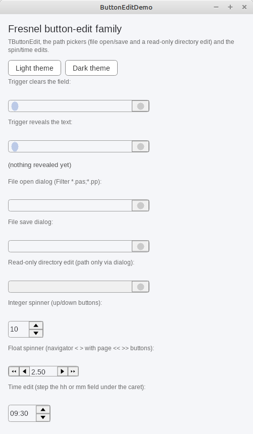 Edits with buttons